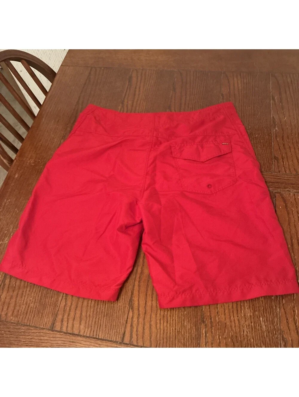 Hurley Board Shorts Men’s 32 Red Drawstring Closure Spell Out Logo